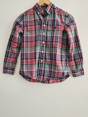 Polo Ralph Lauren Boys Plaid Oxford Size S (8)